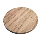 image of ATS ATO48-201 Isotop Round 48" Dia. Outdoor/Indoor Table Top, 1-3/8" Drop Edge, Laminate, Aged Pine Finish