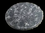 image of ATS ATO48-202 Isotop Round Table Top, 47.2" Dia., 1-3/8" Drop Edge, Alcantara Black Laminate Finish, Heat, Weather, UV, Shock, Stain, Abrasion & Cigarette Burn Resistant, Quick Ship