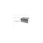 image of ATS MET-BEV-3060 Beverage Table, 60"W X 30"D, Built-In 36" Urn Trough with Drain