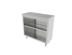 image of American Tables & Seating MET-CDN-1536 15"x36" Stainless Steel Dish Cabinet with Dual Under Shelves