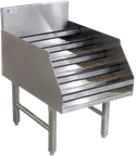 image of ATS MET-LQDR-3625 5‑Tier Stainless Steel Bottle Display, 36"x25"x30", 45‑Bottle, NSF
