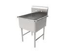 image of American Tables & Seating MET-SEH-24241N 27" One Compartment Sink, 24"W x 24"L Bowl Without Drainboards