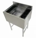 image of American Tables & Seating MET-UBIB-3610-CP Underbar Ice Bin/Cocktail Unit