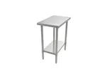 image of ATS MET-WT-3018 18" Open Base Work Table with Undershelf / without Backsplash