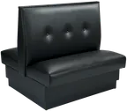 image of ATS QAD-42TB-3 Double Booth, 46"L, 42"H, 3-Button Tufted Back, Upholstered, Hardwood Frame