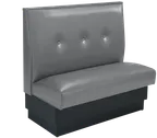 image of ATS QAS-42TB-3 Single 46"L Upholstered Tufted Back Booth, 42"H, Removable Foam Seat, Hardwood Frame