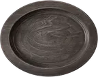 image of ATS UOJ13 Wood Underliner, 15" Oval, Walnut Stain, Hand Wash Only, Fits LJOSH3 - 1/Case