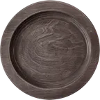 image of ATS UR5 Wood Underliner, 6 1/4" Round, Walnut Stain, Hand Wash Only, Wood - 1/Case