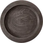 image of ATS UR8 Wood Underliner, 7-3/4" Diameter Round, Walnut Stain, Hand Wash Only, Wood Material - 1/Case