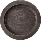 image of ATS UR9 Wood Underliner, 11" Round Walnut Stain, Hand Wash Only, Wood Material, Made in USA - Case