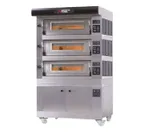 image of AMPTO AMALFI B3X 52" Electric Pizza Oven, Triple Deck, (18) 12" or (6) 18" Pizza Capacity