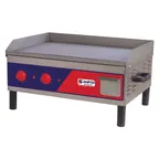 image of AMPTO GR3E Countertop Electric Griddle with 25" x 16" Surface, Manual (Adjustable) Controls, 220v