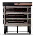 image of Moretti Forni ICON S125E3 48" Electric Pizza Deck Oven, 3-Decks Stone, Dual-Power, 208V