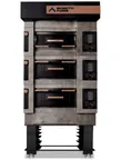 image of Moretti Forni ICON S50E3 18" Electric Pizza Deck Oven, 3-Decks, Refractory Stone