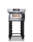 image of Moretti Forni ID-M 72.72 28" Electric Pizza Deck Oven, 1‑Deck Stone, Dual‑Power, 4.2 kW, 230 V