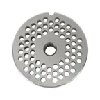 image of AMPTO RFAM035 Grinder Plate #32, 3/16” Hub, 4.5mm, Heavy Duty Meat Grinder Attachment Stainless Steel