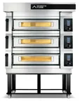 image of Moretti Forni S105E3 37.5" Electric Pizza Deck Oven, 3‑Decks, Stone, Dual‑Power Heat