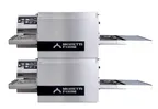 image of Moretti Forni T64EV2 48.5" Double Deck Ventless Electric Conveyor Pizza Oven, 16" Belt, 208/240V