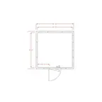 image of American Panel 10X10C-O 10' X 10' Outdoor Walk-In Cooler, Floorless, Remote Refrigeration