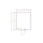 image of American Panel 10X12F-I 10' X 12' Indoor Walk-In Freezer w/ Floor, Self-Contained