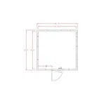 image of American Panel 12X12F-I 12' X 12' Indoor Walk-In Freezer w/ Floor, Self-Contained