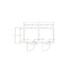 image of American Panel 6X12-O Outdoor Walk-In Cooler/Freezer Combo, Remote, 6'/6' Split, Floorless Cooler