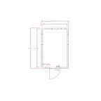 image of American Panel 8X12C-I 8' X 12' Indoor Walk-In Cooler without Floor, Self-Contained