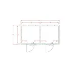 image of American Panel 8X16-O Outdoor Walk-In Cooler/Freezer Combo, Remote, 8'/8' Split, Floorless Cooler