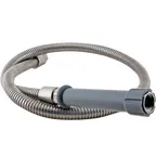 image of AllPoints 1111285 Pre-Rinse 48" Hose, Silver Color
