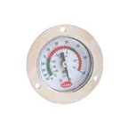 image of AllPoints 1381250 Flange Mount Thermometer, Dial Display, Stainless Steel, NSF, -40°F to 180°F Range