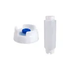image of AllPoints 185671 FIFO Bottle, Multi-Purpose, 16 Oz, Clear Plastic, NSF Certified