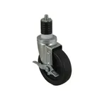 image of AllPoints 262407 Caster, 5", Swivel with Brake, Stem, For 1-5/8" Od Tubing