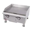 image of APW Wyott GGT-48S 48" Countertop Gas Griddle with Thermostatic Controls, 3/4" Steel Plate, 80.000 BTU