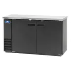 image of Arctic Air ABB60 61" 2 Solid Swinging Door Back Bar Cooler, 16.7 cu. ft., 72x6-pk 12oz. Cans