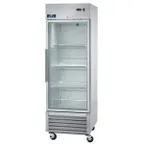 image of Arctic Air AGR23 27" One Section Glass Door Reach-In Refrigerator, Bottom Mounted, Stainless Steel, 23 cu. ft.