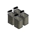 image of Arcobaleno APCB5SET4 Pasta Cooker Basket Set, Set of (4) Size #5 Pasta Baskets