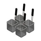 image of Arcobaleno APCB8SET4 Pasta Cooker Basket Set, Set of (4) Size #8 Pasta Baskets
