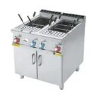 image of Arcobaleno APCE28D 14 Gallon Double Tank Electric Pasta Cooker w/ Automatic Water Fill, 230V