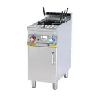 image of Arcobaleno APCG28 7 Gallon Single Tank Gas Pasta Cooker, Automatic Water Fill, 32.400 BTU