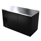 image of Asber ABBC-58 Back Bar Cooler with 2 Solid Door - 59-1/2"W x 28-5/8"D x 36-7/8"