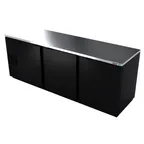 image of Asber ABBC-94 Back Bar Cooler with 3 Solid Door - 95-1/2"W x 28-5/8"D x 36-7/8"