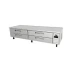 image of Asber ACBR-96 96" 4 Drawers Refrigerated Chef Base w/ (12) 12" x 20" Pan Capacity