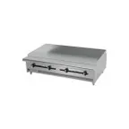 image of Asber AEMG-48-H 48" Countertop Gas Griddle with Manual Controls, 3/4" Steel Plate, 120.000 BTU
