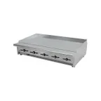 image of Asber AEMG-60 H 60" Countertop Gas Griddle with Manual Controls