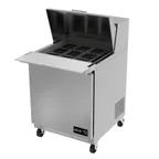 image of Asber APTM-27-12 27" One Section Mega Top Sandwich/Salad Prep Table w/ 1 Door, 12 pans, 6 cu. ft.