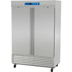 image of Asber ARF-49-H 55" Two Section Reach-in Freezer w/ 2 Solid Doors, Bottom Mounted, 49 cu. ft.