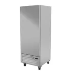 image of Asber ARR-17 One Section Reach-in Refrigerator w/ Reversible Solid Door, Bootom Mounted, Stainless Steel, 17 cu. ft.