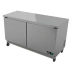 image of Asber AUTR-48 48" Two Section Undercounter Refrigerator w/ 2 Doors, 12.1 cu. ft.