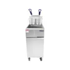 image of Atosa USA ATFS-50-LP Full Pot Floor Model LP Gas Fryer w/ 50 lbs, (4) Burners, 120.000 BTU