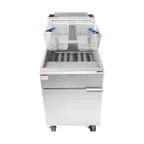 image of Atosa USA ATFS-75-LP Full Pot Floor Model LP Gas Fryer w/ 75 lbs, (5) Burners, 150.000 BTU